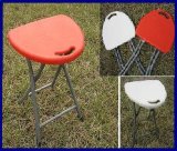 Portable Clamping Outerdoor White/Red Plastic Folding Stool Foldable Chairs