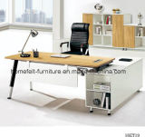 Steel Legs Office Desk with File Cabinets Office Furniture Table