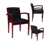 Classical Furniture Solid Wood Office Chair with PU or Fabric Cushion
