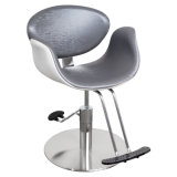 Reclining Grey Barber Styling Chair Hair Cut Beauty Chair
