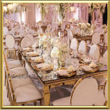Golden Stainless Steel European Style Wedding Furniture Used for Modern Restaurant