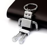 Luxury Business Key Rings Promotional Gift Car Decorations Zinc Alloy Robot Key Chain