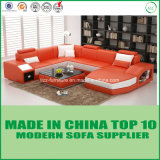 Nordic Wooden Furniture Italian Leather Sofa/Sectionals