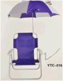 Low Seat Beach Chair with Umbrella (YTC-004D)
