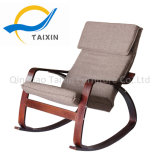 Modern Style Wooden Rocking Chair with Metal Frame