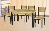 Wooden Dining Table with 4 Chair for Restaurant