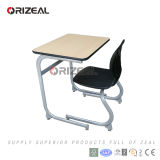 Orizeal School Furniture 2017 New Product of School MDF Desk Top and Chair