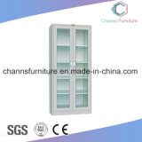 High Quality Two Glass Door Office File Metal Cabinet