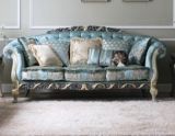 Divany Classical Solid Wood Sofa, Fabric Sofa