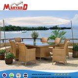 Outdoor Patio Wicker Sectional Rattan Outdoor Dining Table & Chairs Set