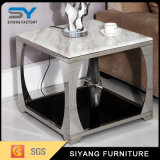 Metal Furniture Sofa Side Table Glass Coffee Table