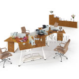 Wooden Office Staff Table for 6 Person Panel Combination Office Desk (HY-Z02)