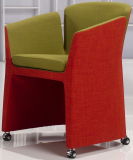 Fabric Designer Replica Lounge Chair with Castors