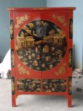 Chinese Antique Furniture Shanxi Painted Cabinet Lwa070