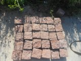 Red Porphyry, Shouning Red, Red Paving Stone, Cobble with Natural Split