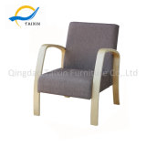 High Quality Armrest Single Sofa with Wooden Frame