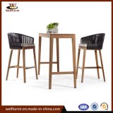 New Wood Rope Collection Bistro Bar Chair Garden Furniture (WF0612)