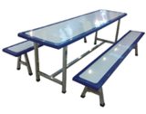 Hot Sales 4-Seater Plastic School Canteen Chair Table Bl15-6