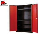Red Metal Swing Door Office Furniture File Storage Kd Structure Storage Filing Cabinet