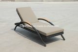 Pool Beach Sun Lounger Bed, Rattan Lounger Sofa Bed