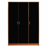 Modern Wooden Wardrobe with 3-Doors