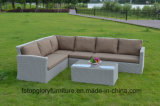 Aluminum Frame Outdoor Rattan Wicker Sofa Table Set Furniture