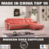 Miami Orange Concept Sectional Leather Sofa