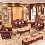 Leather Sofa with Wood Sofa Frame for Home Furniture (929S)