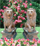 Natural Stone Art Carving Animal/Lion Sculpture for Landscape/Decoration