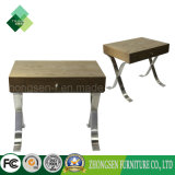Wholesale Stainless Steel Frame Wood Top Dining Table for Sale
