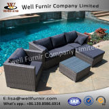 Well Furnir Wf-17124 Rattan 6 Piece Sectional Seating Group with Cushion