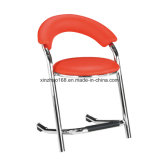 PU Leather Stainless Steel Barstool High Legs Bar Chair