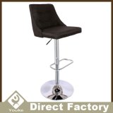 Concise Style Fabric Bar Stool with Footrest