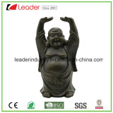 Polyresin Happy Buddha Statue with Standing Fengshui for Home and Garden Decoration