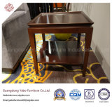 Modern Hotel Furniture with Wooden Side Table with Shelf (20-055-1)