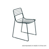 Outdoor Beach Dining Stackable Metal Wire Side Chair