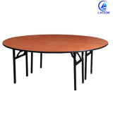 Manufacture High Quality Banquet Hall Folding Round PVC Fire-Proof Table