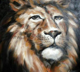 Handmade Lion Oil Paintings on Canvas for Wall Decoration