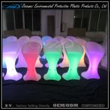 Plastic Recharging Colorful LED Light up Bar Chair