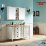 European Style White Painting Wood Bathroom Vanity Cabinet (GSP9-005)