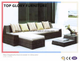 Outdoor Wicker Garden Rattan Sofa with Long Chaise (TG-058)