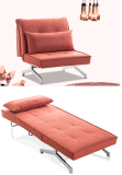 All Matel Frame Strong Fabric Sofa and Extra Bed
