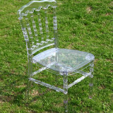 Clear Acrylic Plastic Napoleon Chair at Outdoor