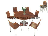 Hotselling Big Round Dining Table with Stainless Steel Legs (FOH-BC30)