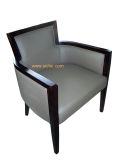 (CL-1129) Luxury Hotel Restaurant Furniture Wood Dining Chair with Arm