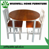 Solid Pine Wood Bi Color Dining Round Table (W-DF-0620)