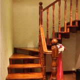 Modern Indoor Staircase Design Solid Hradwood Stairs (GSP16-011)