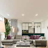 Elegant Gray U Shape Corner Fabric Sofa for Home Furniture