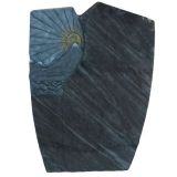 Haobo Wholesale Orion Blue Granite Tombstone with Antique Finish
