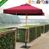 2m Square Wooden Teak Garden Umbrella for Outdoor Furniture (WU-S42020)